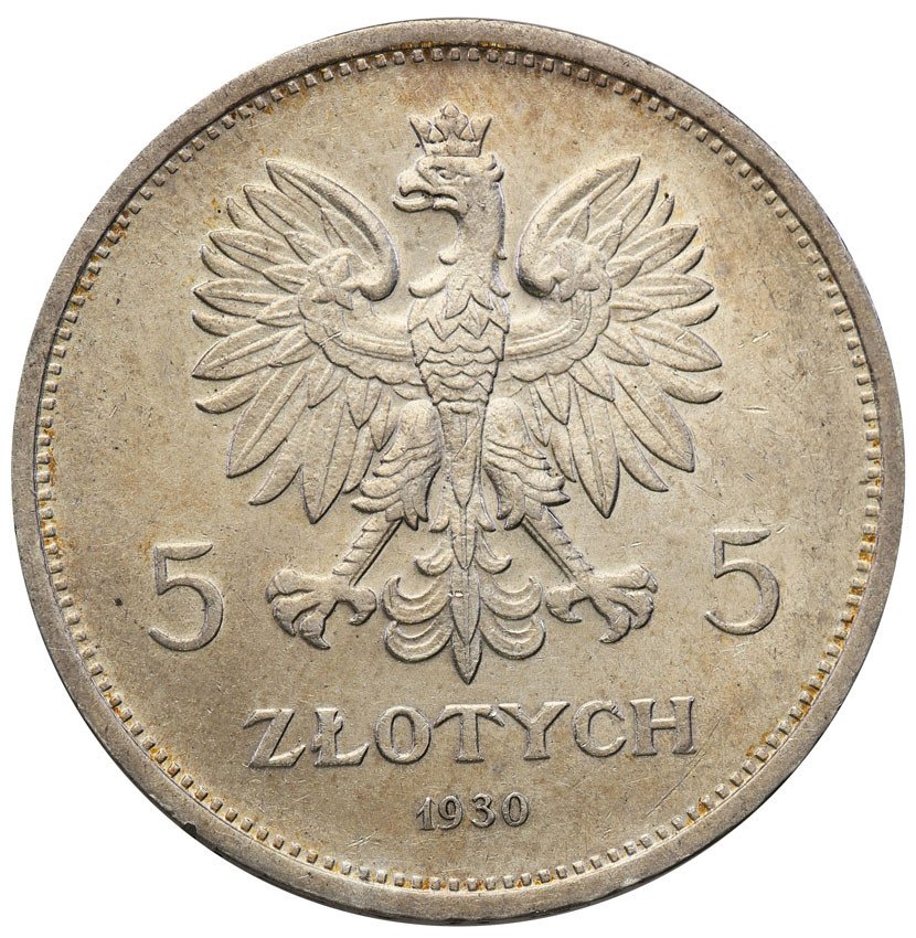 II RP. 5 złotych 1930 Sztandar